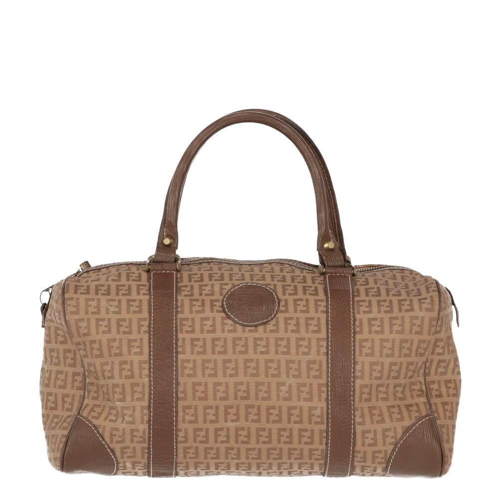Beige Canvas Fendi Handbag