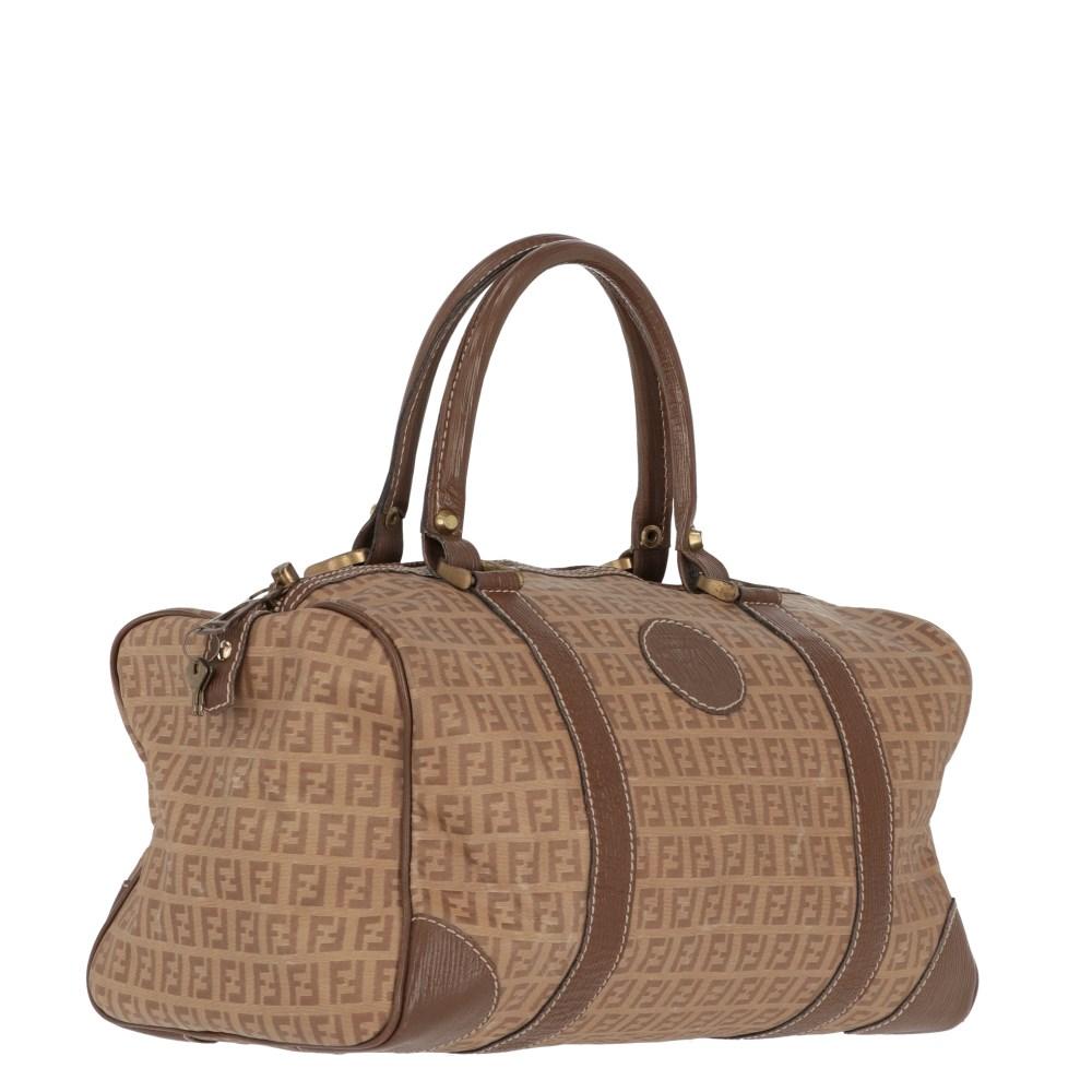 Beige Canvas Fendi Handbag