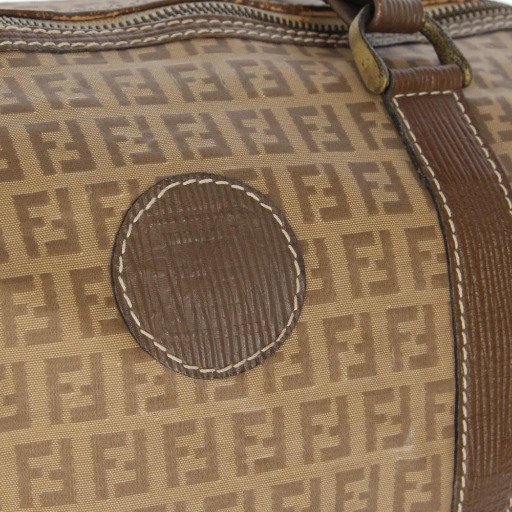 Beige Canvas Fendi Handbag