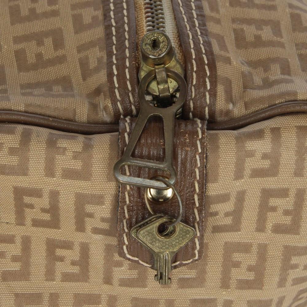 Beige Canvas Fendi Handbag