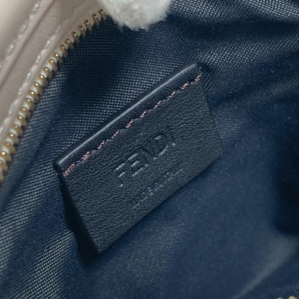 Beige Canvas Fendi Pouch