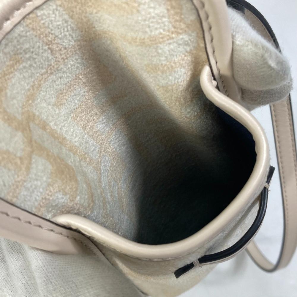 Beige Canvas Fendi Pouch