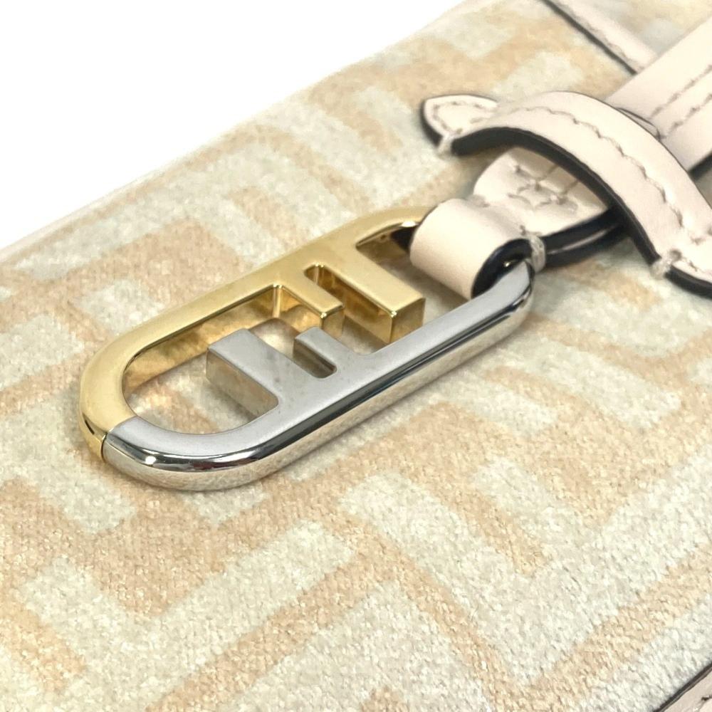 Beige Canvas Fendi Pouch
