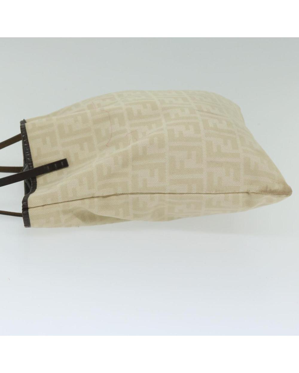 Beige Canvas Fendi Tote