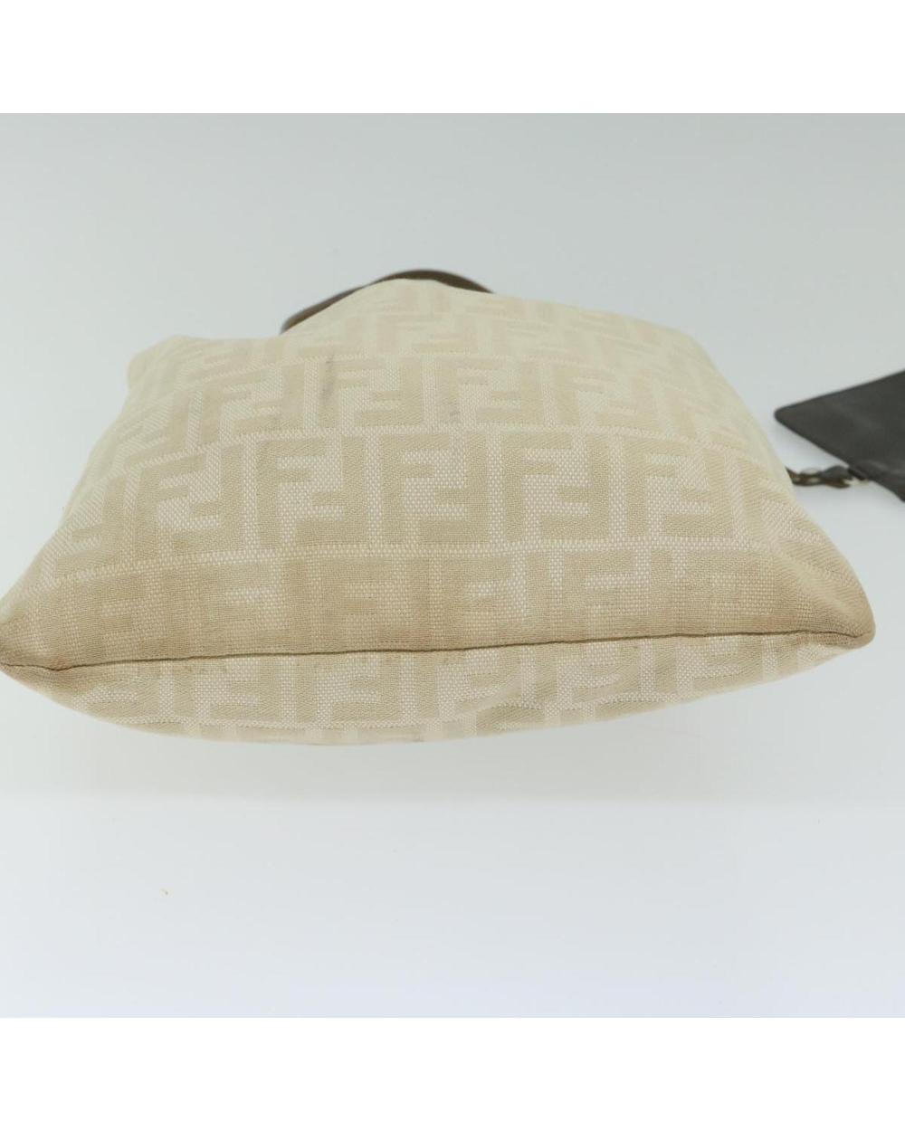 Beige Canvas Fendi Tote