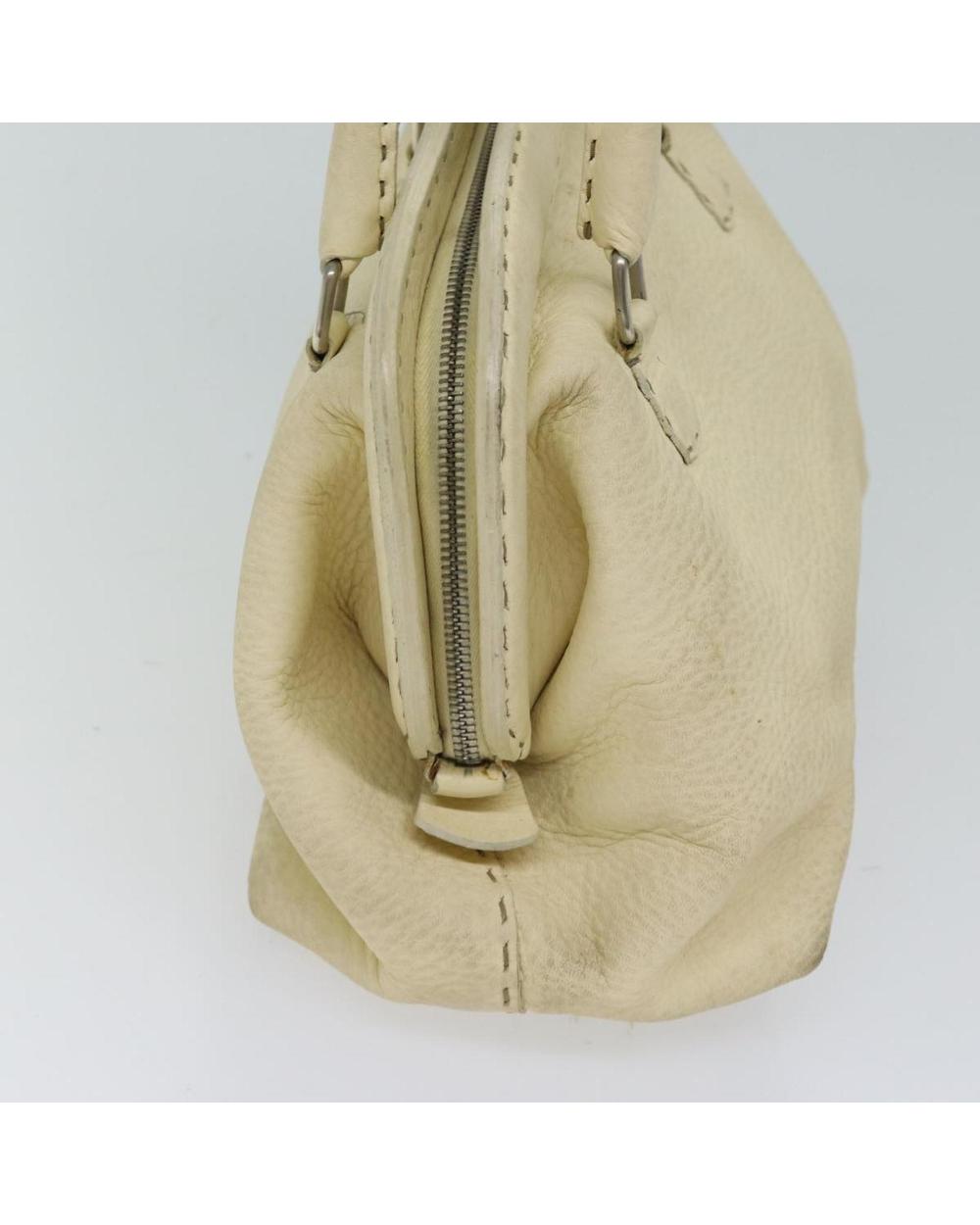 Beige Cotton Fendi Handbag