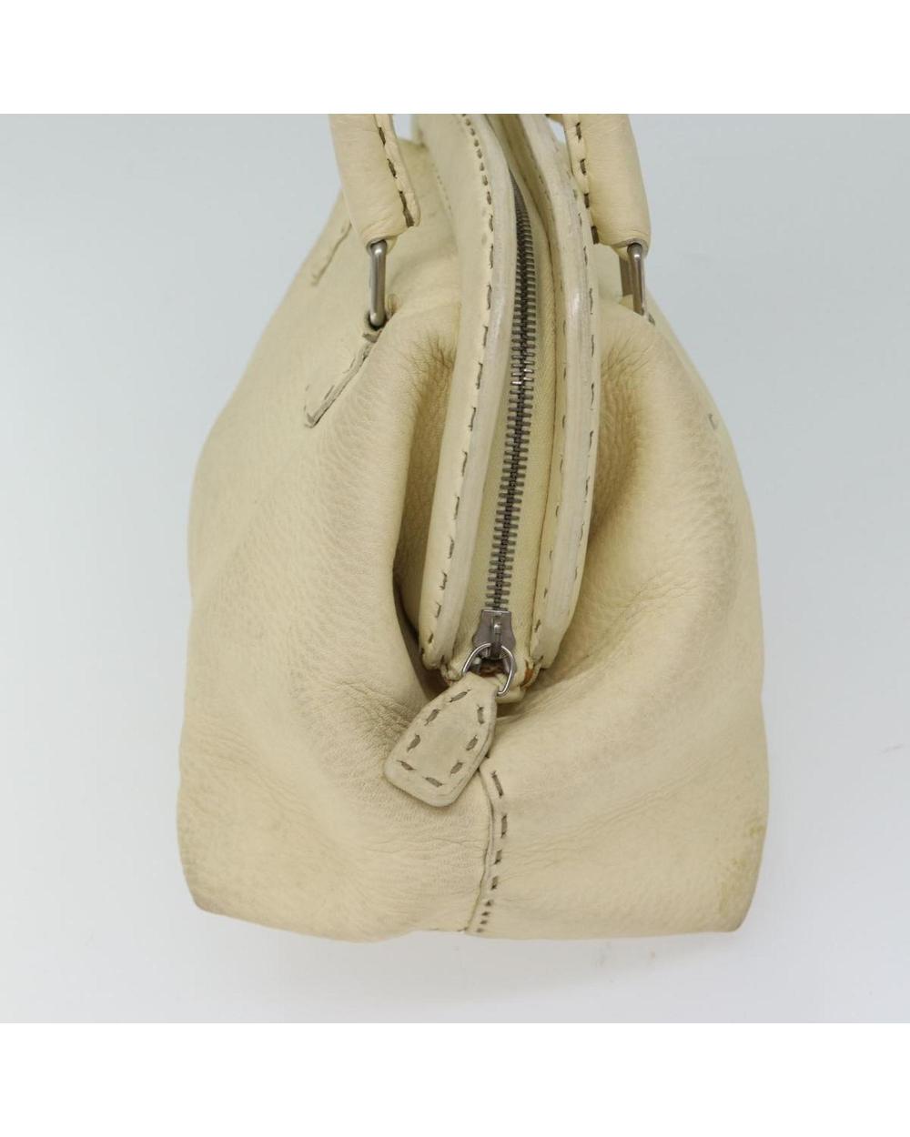 Beige Cotton Fendi Handbag