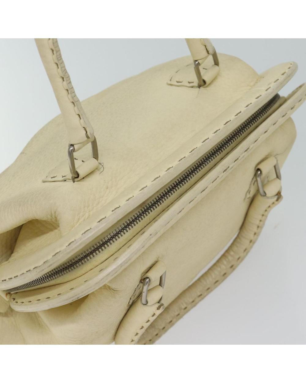 Beige Cotton Fendi Handbag