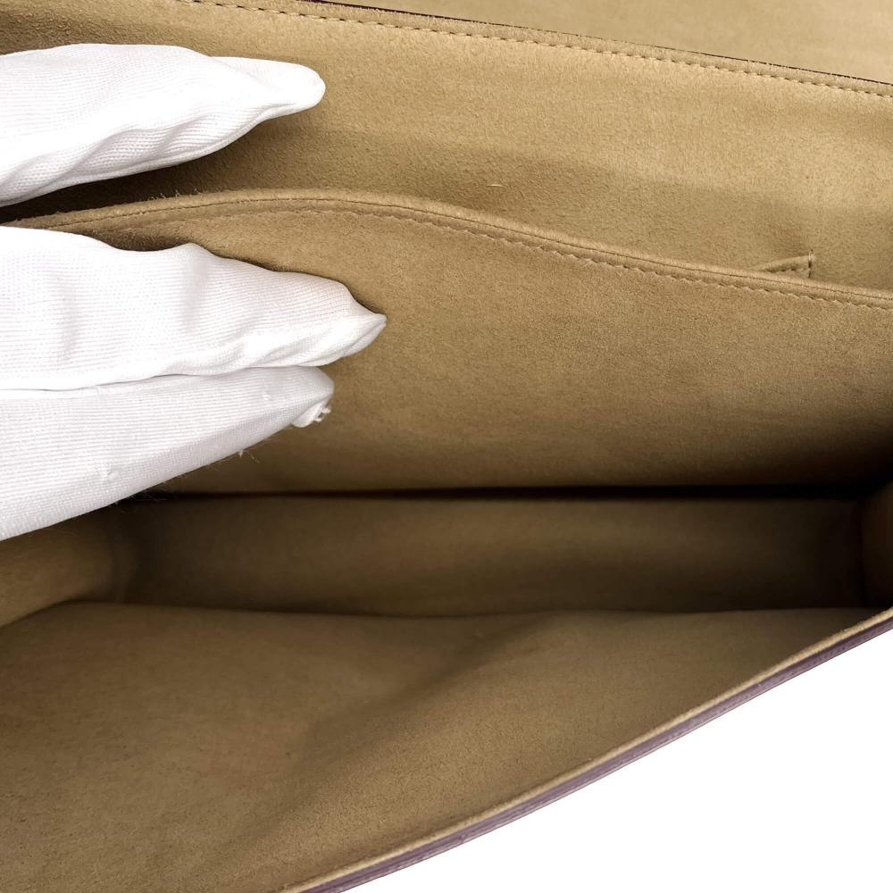 Beige Leather Fendi Shoulder Bag