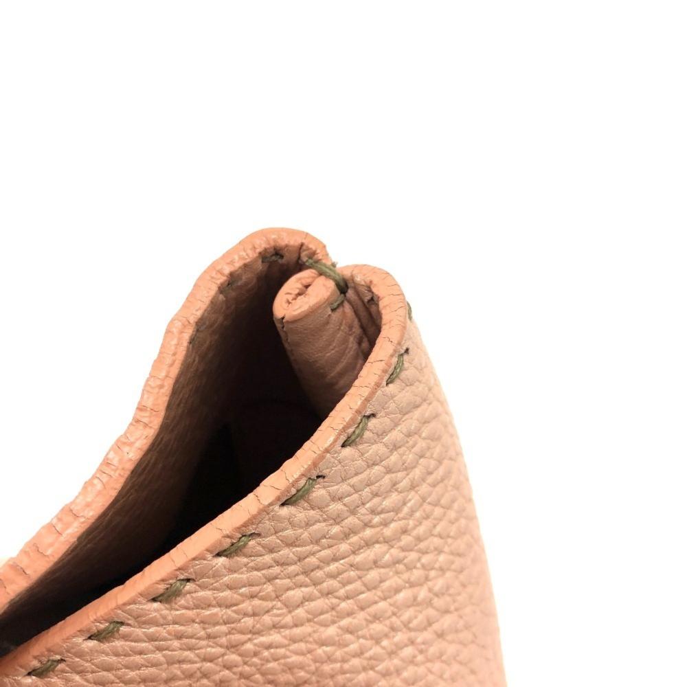 Beige Leather Fendi Tote