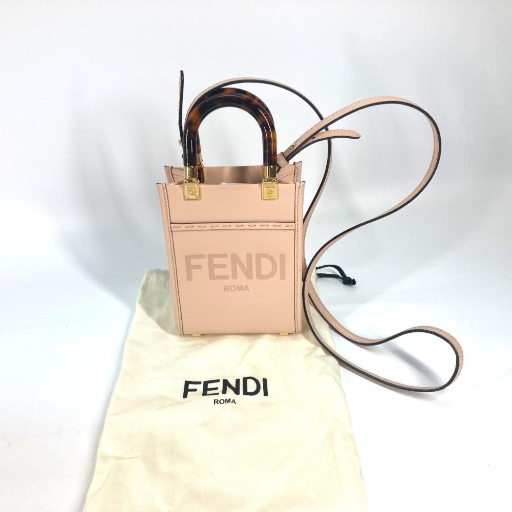 Beige Leather Fendi Baguette