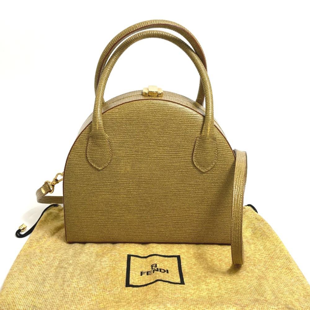 Beige Leather Fendi Baguette