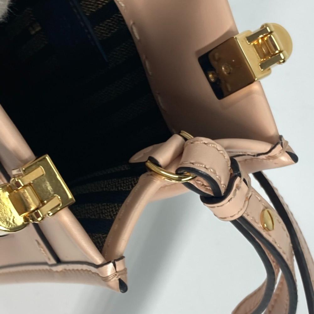 Beige Leather Fendi Baguette