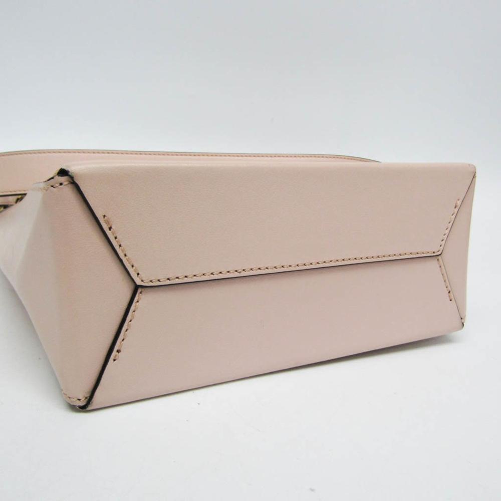 Beige Leather Fendi Handbag