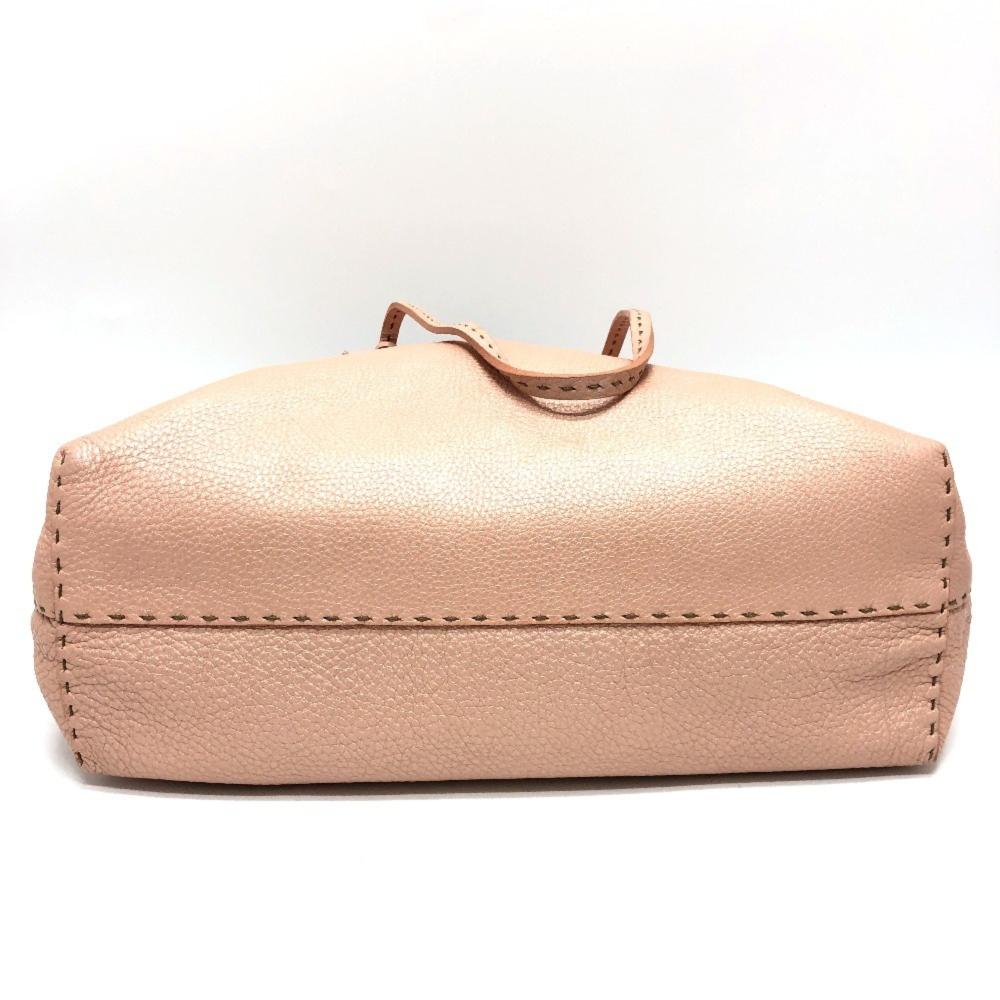 Beige Leather Fendi Tote