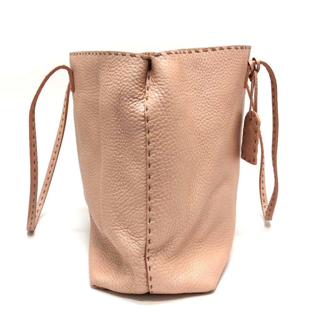 Beige Leather Fendi Tote