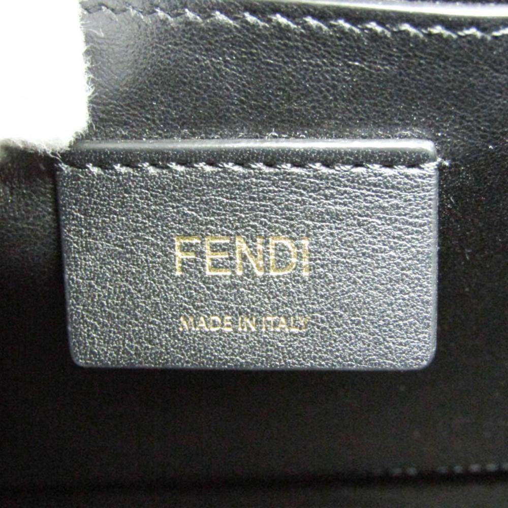 Beige Leather Fendi Handbag
