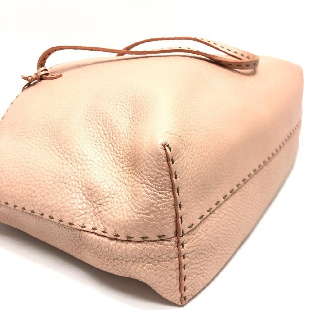 Beige Leather Fendi Tote