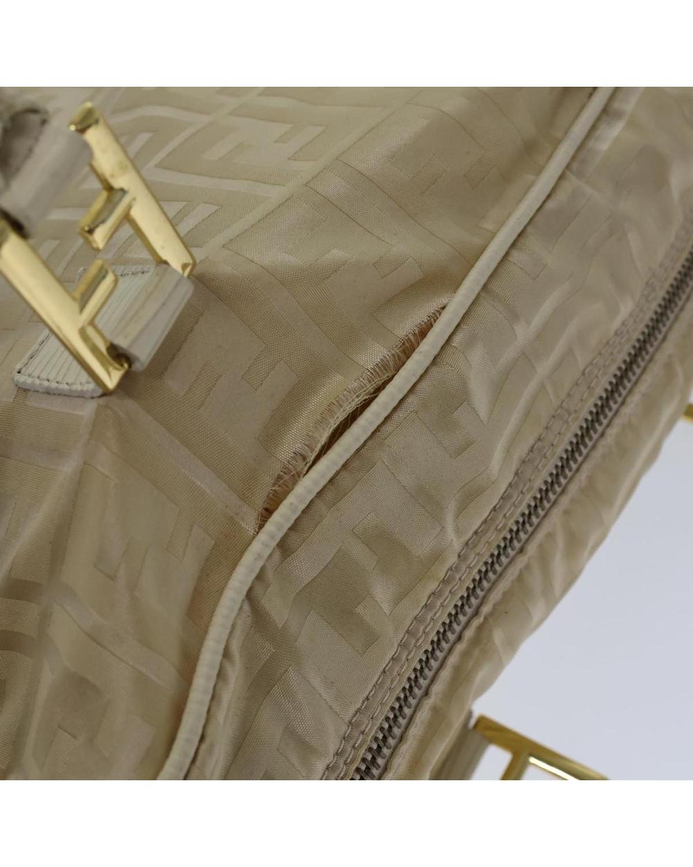 Beige Nylon Fendi Handbag