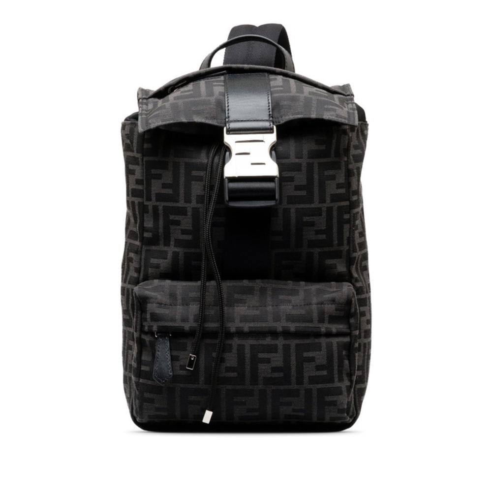 Black Canvas Fendi Backpack