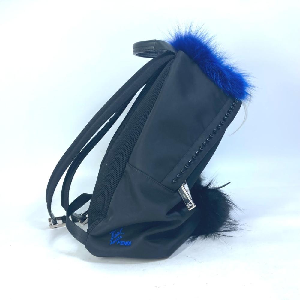 Black Canvas Fendi Backpack