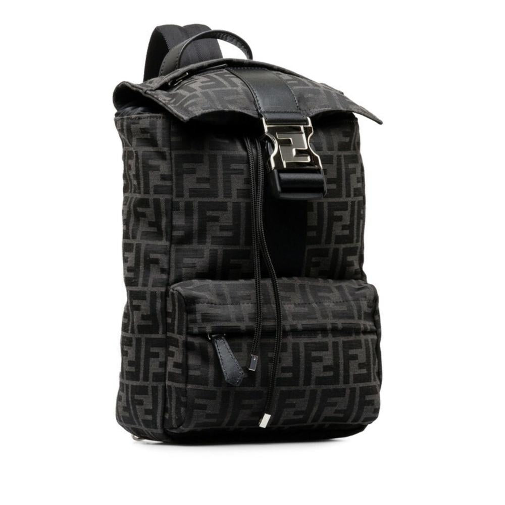 Black Canvas Fendi Backpack