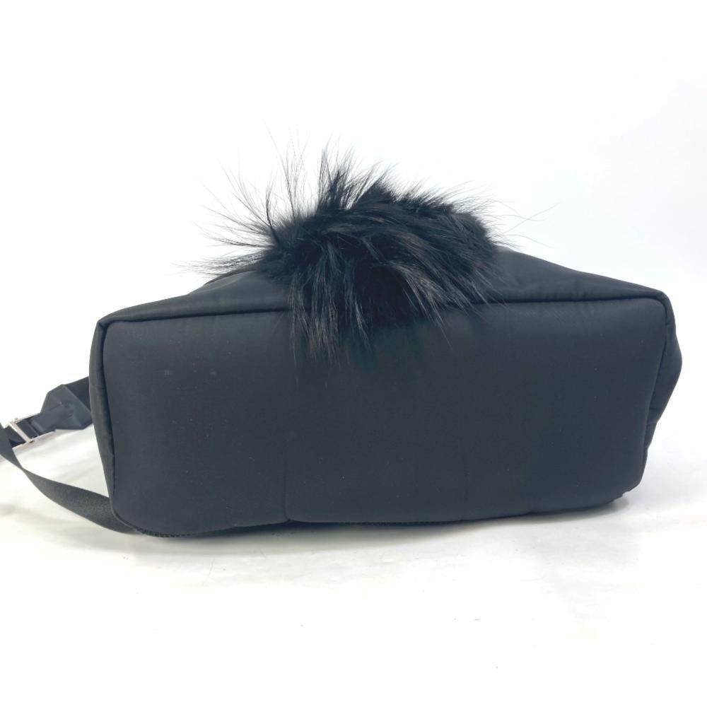 Black Canvas Fendi Backpack