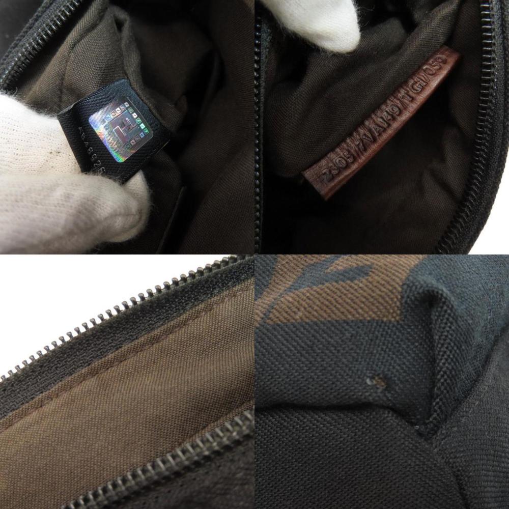 Black Canvas Fendi Belt Bag