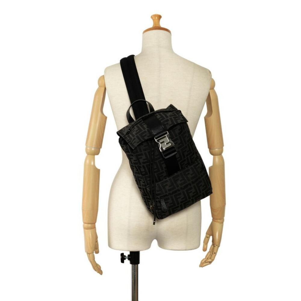 Black Canvas Fendi Backpack
