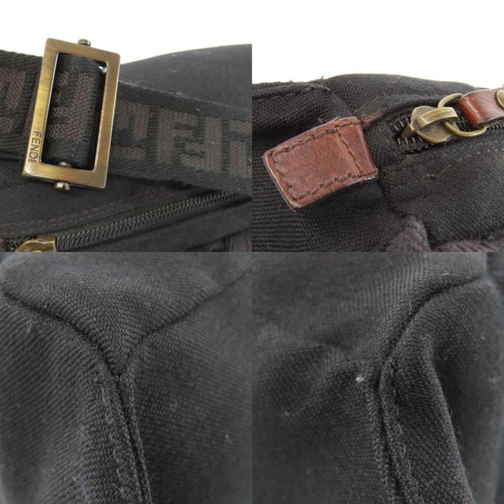 Black Canvas Fendi Belt Bag
