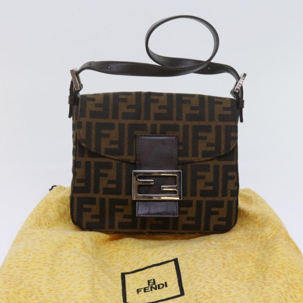Black Canvas Fendi Baguette