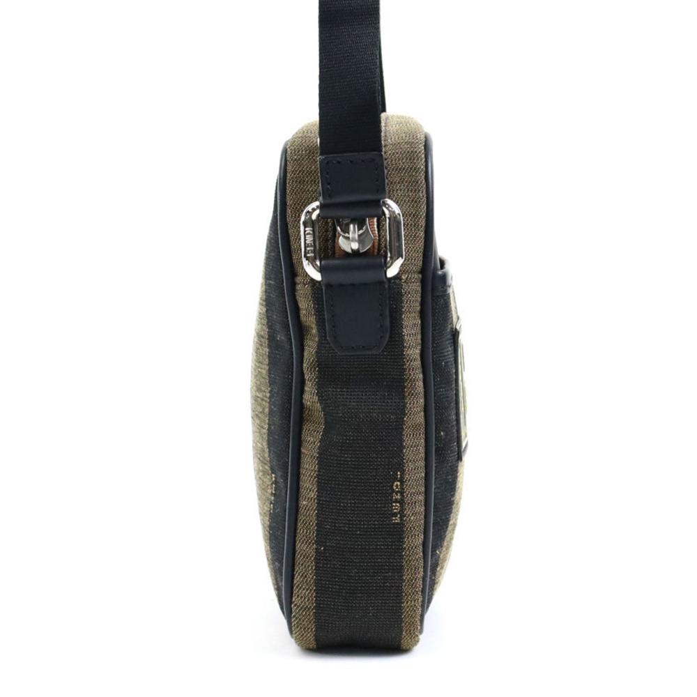 Black Canvas Fendi Crossbody Bag