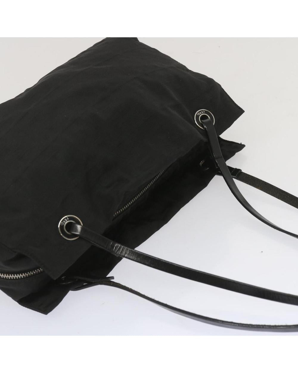 Black Canvas Fendi Handbag