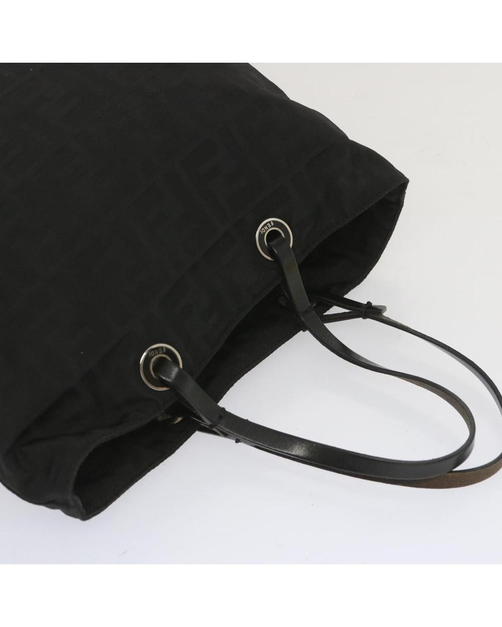 Black Canvas Fendi Handbag