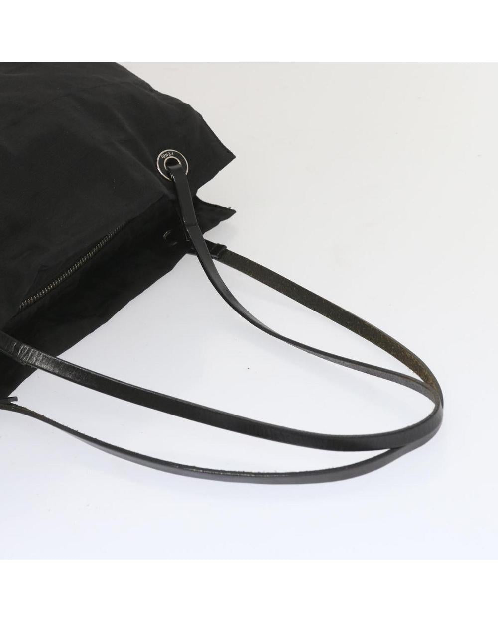 Black Canvas Fendi Handbag
