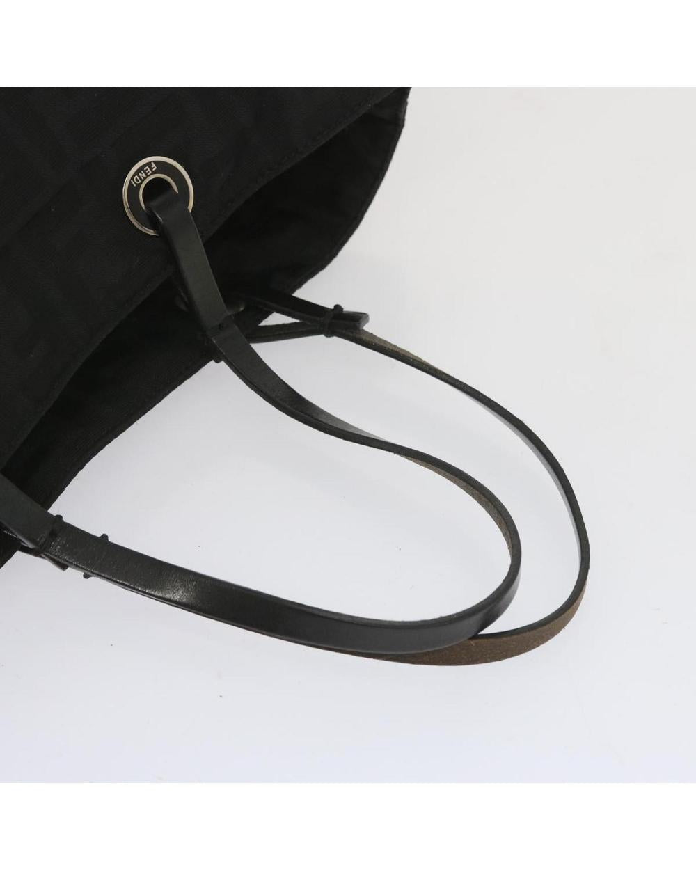 Black Canvas Fendi Handbag