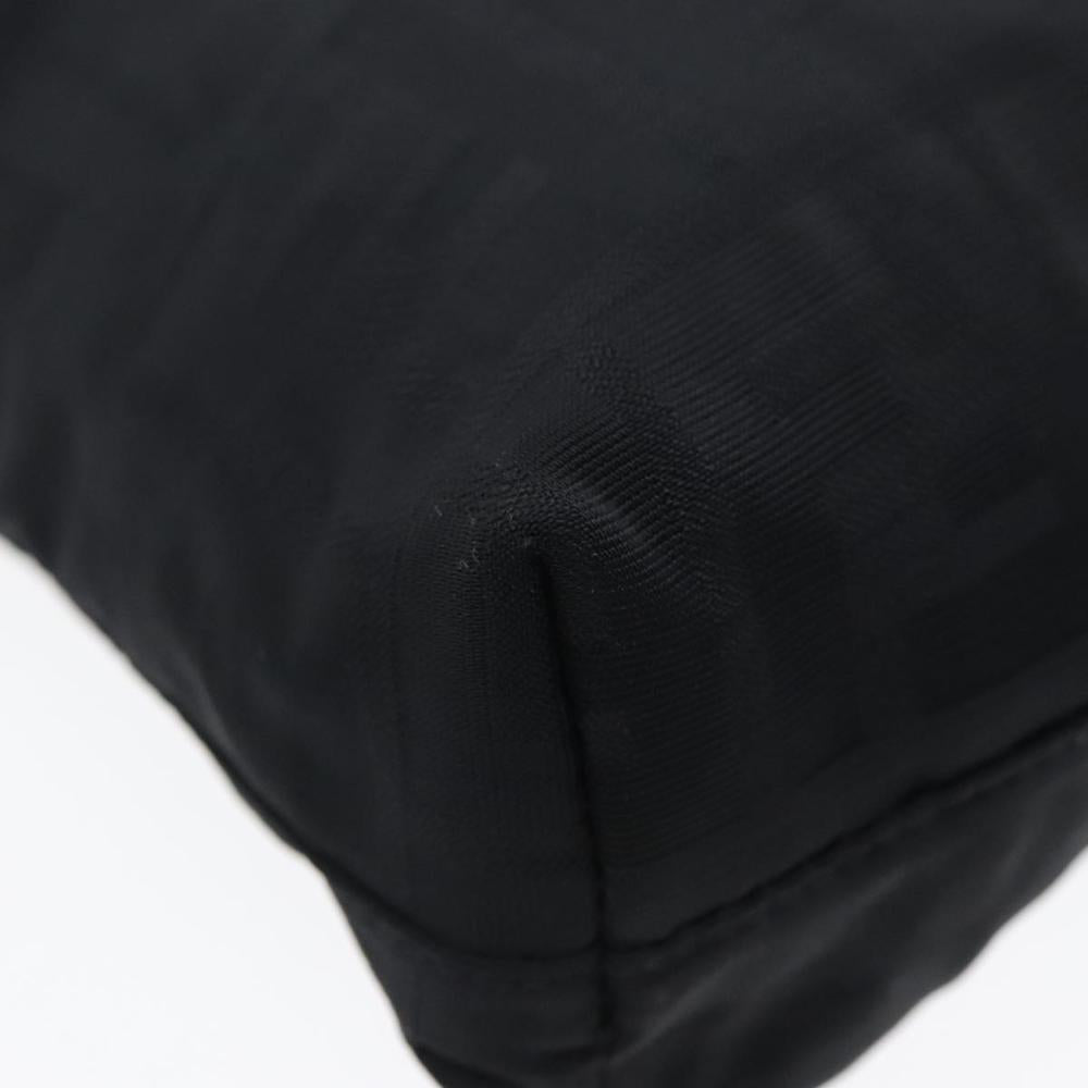 Black Canvas Fendi Shoulder Bag