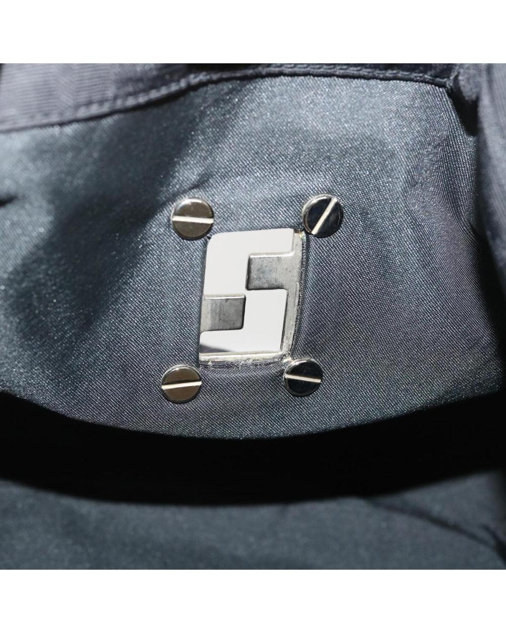 Black Canvas Fendi Shoulder Bag