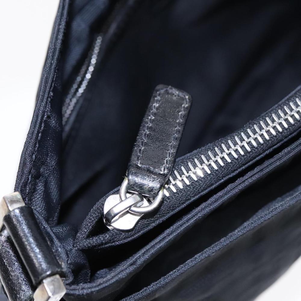Black Canvas Fendi Shoulder Bag