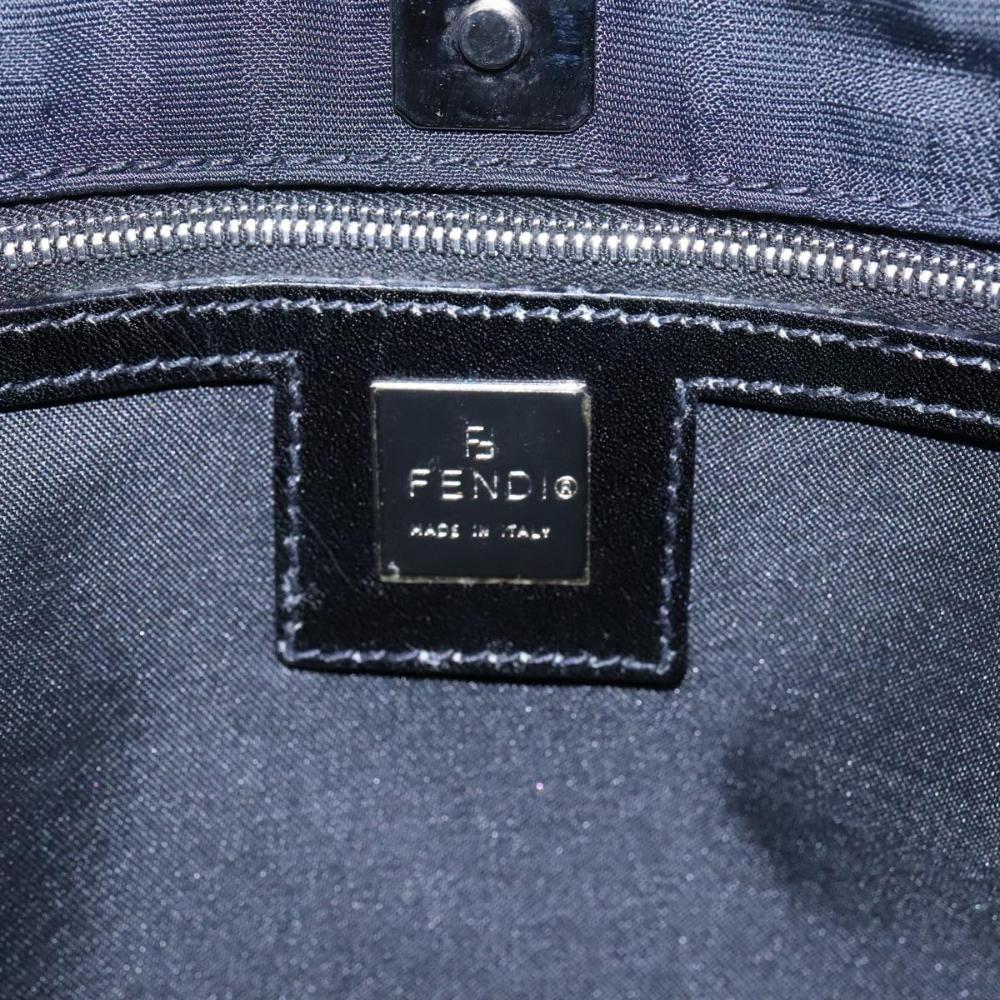 Black Canvas Fendi Shoulder Bag