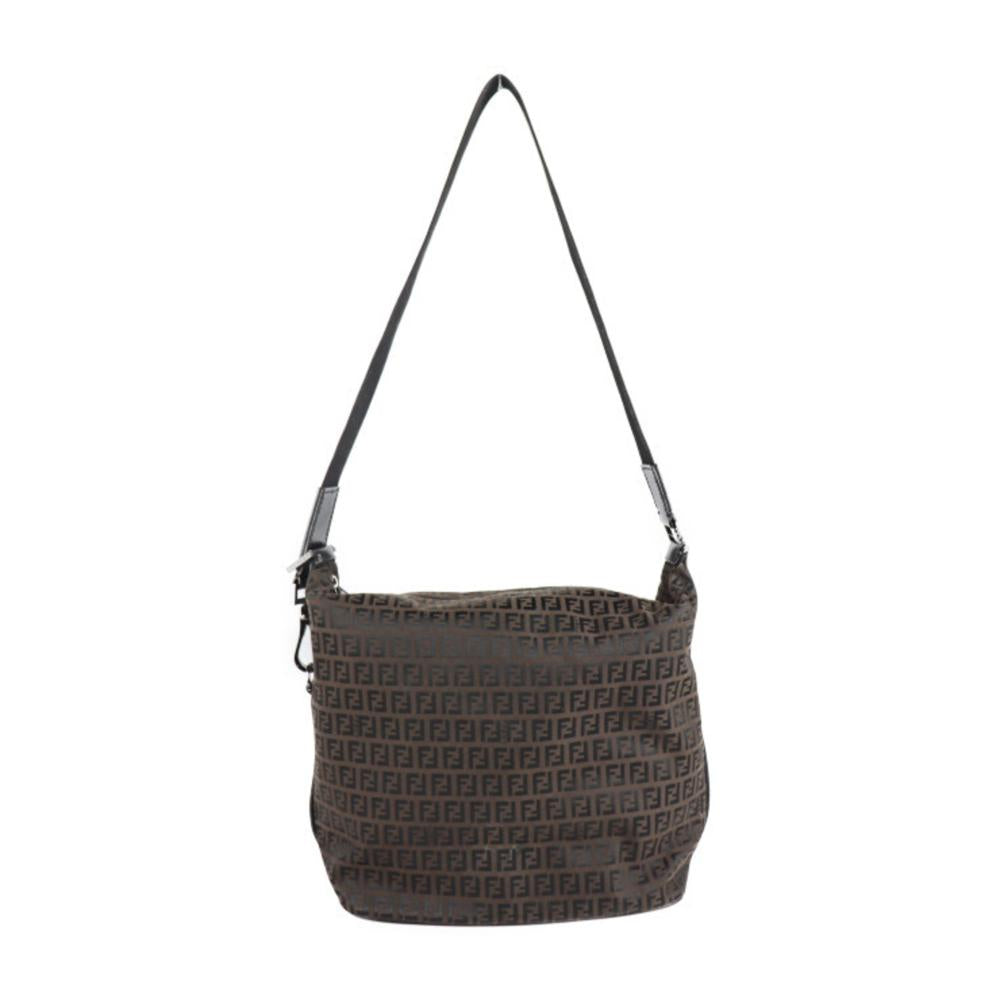 Black Canvas Fendi Shoulder Bag