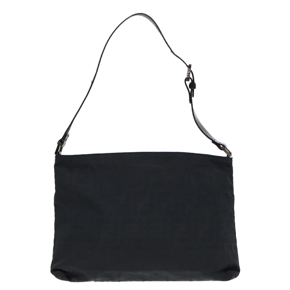 Black Canvas Fendi Shoulder Bag