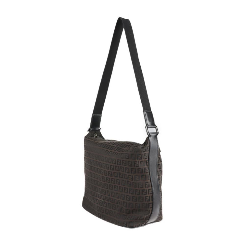 Black Canvas Fendi Shoulder Bag