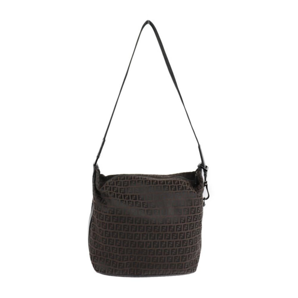 Black Canvas Fendi Shoulder Bag