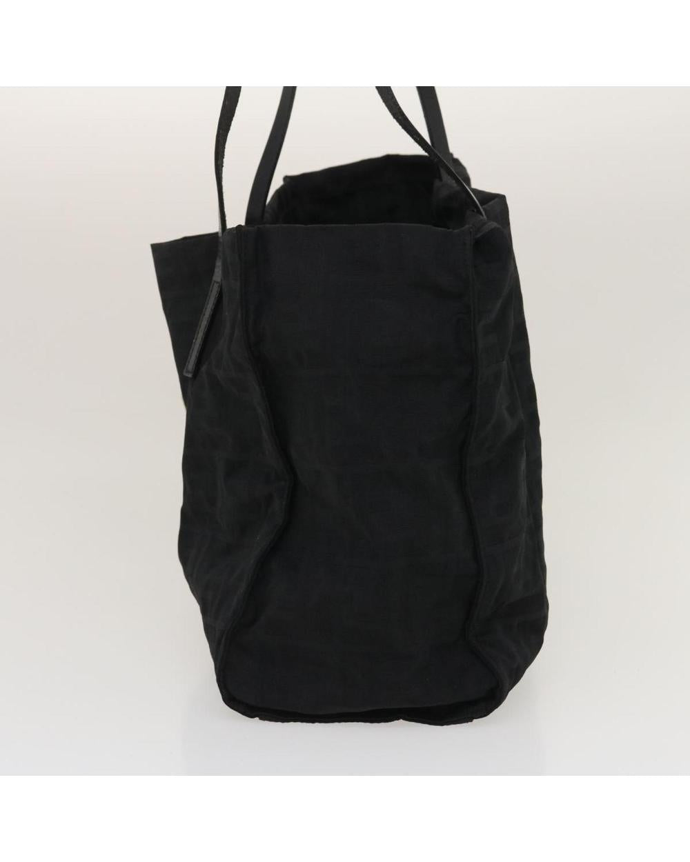 Black Canvas Fendi Shoulder Bag