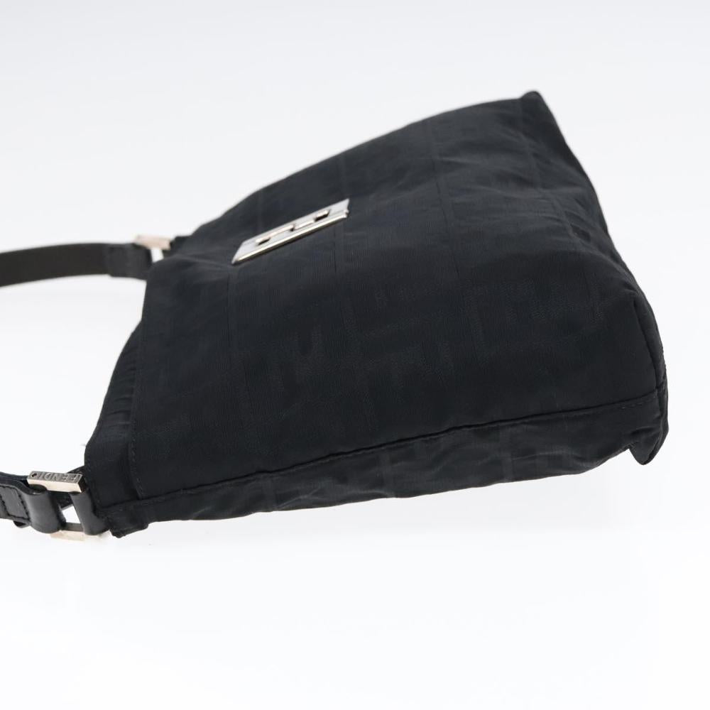Black Canvas Fendi Shoulder Bag