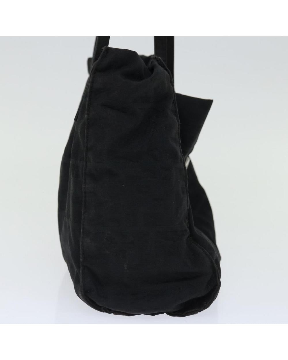 Black Canvas Fendi Shoulder Bag