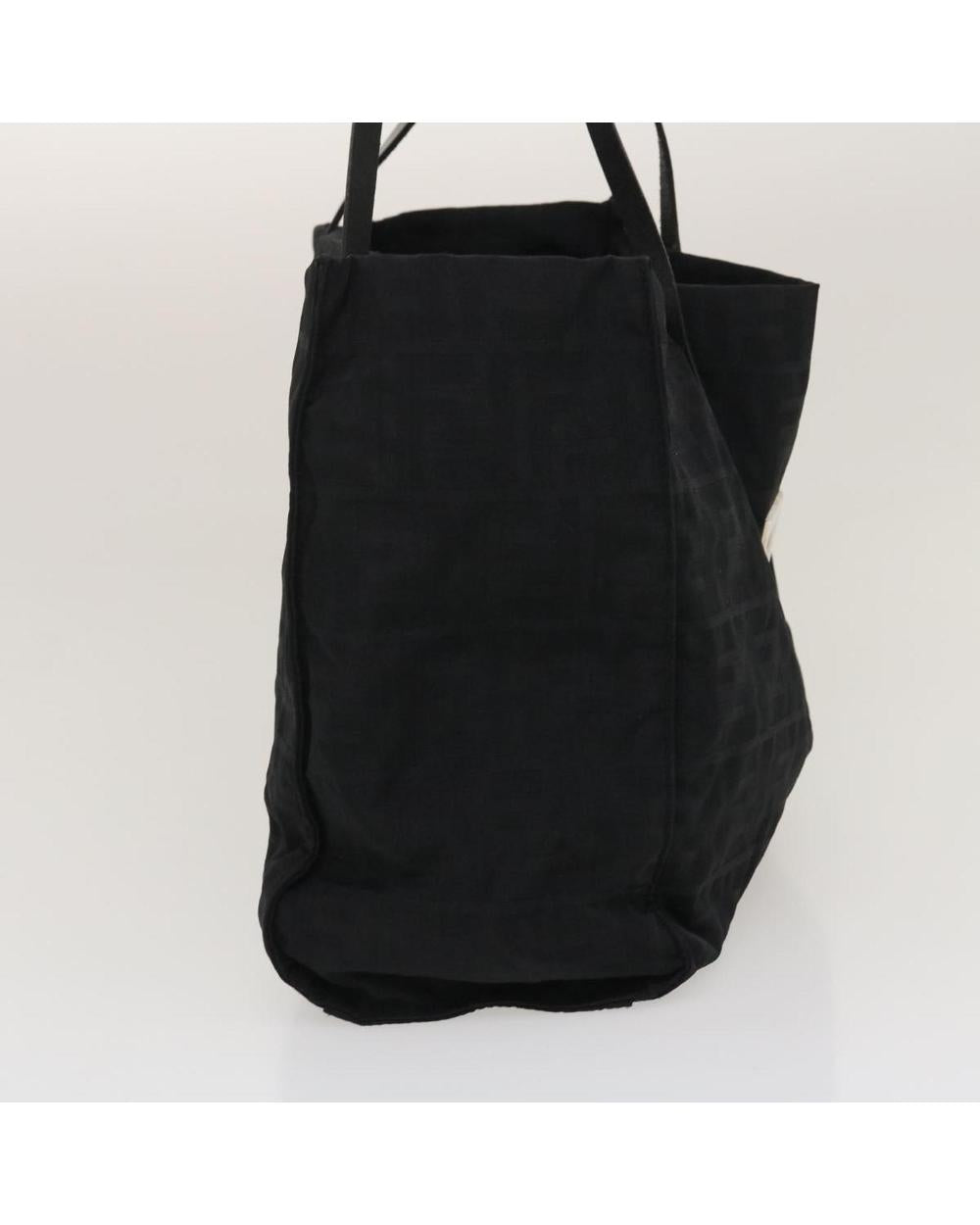 Black Canvas Fendi Shoulder Bag