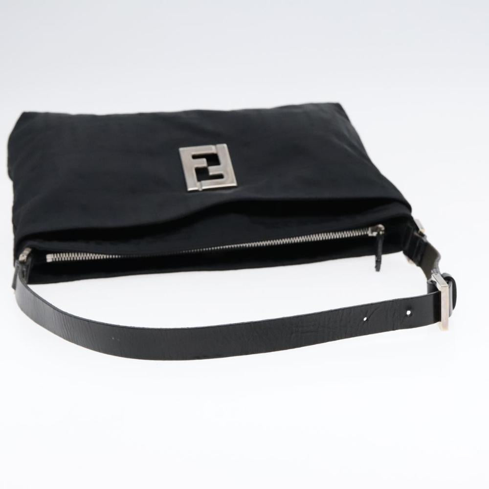 Black Canvas Fendi Shoulder Bag
