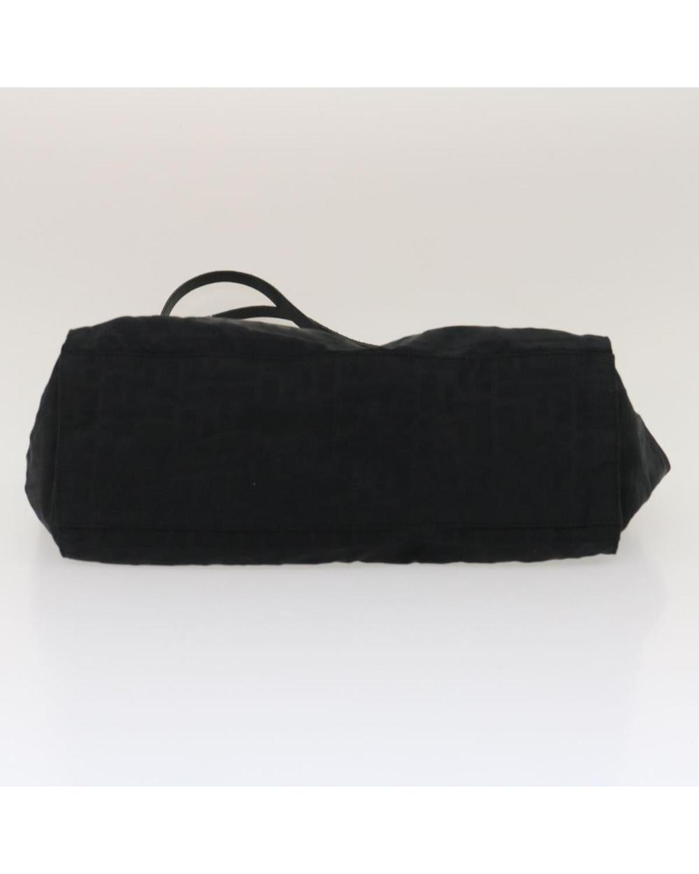 Black Canvas Fendi Shoulder Bag